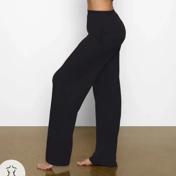 SKIMS Black Boyfriend Loose Pant XL NWT - Picture 2 of 3